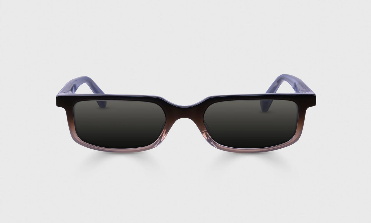 Card Carrier Sunglasses in black layered acetate with keyhole bridge