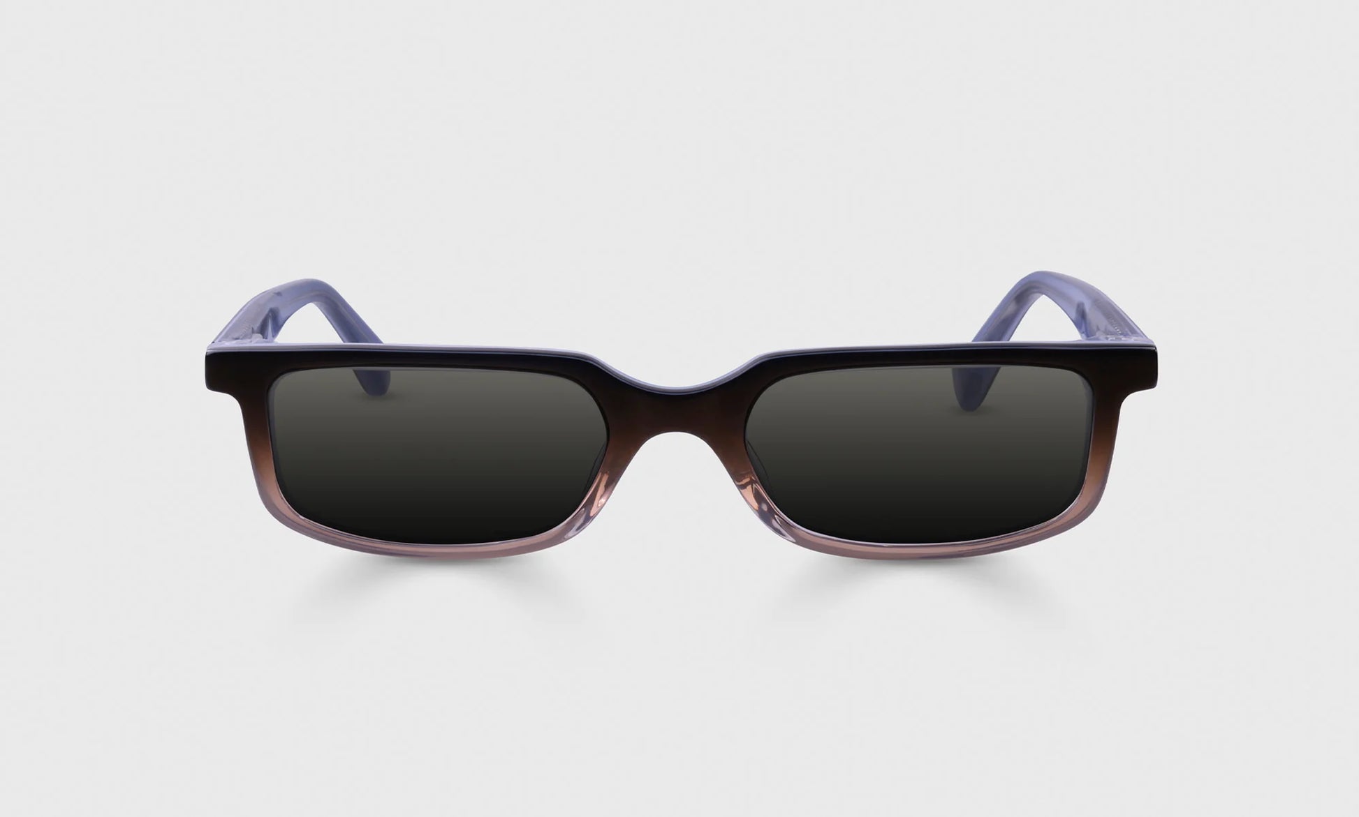 Card Carrier Sunglasses in black layered acetate with keyhole bridge