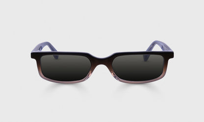 Card Carrier Sunglasses in black layered acetate with keyhole bridge