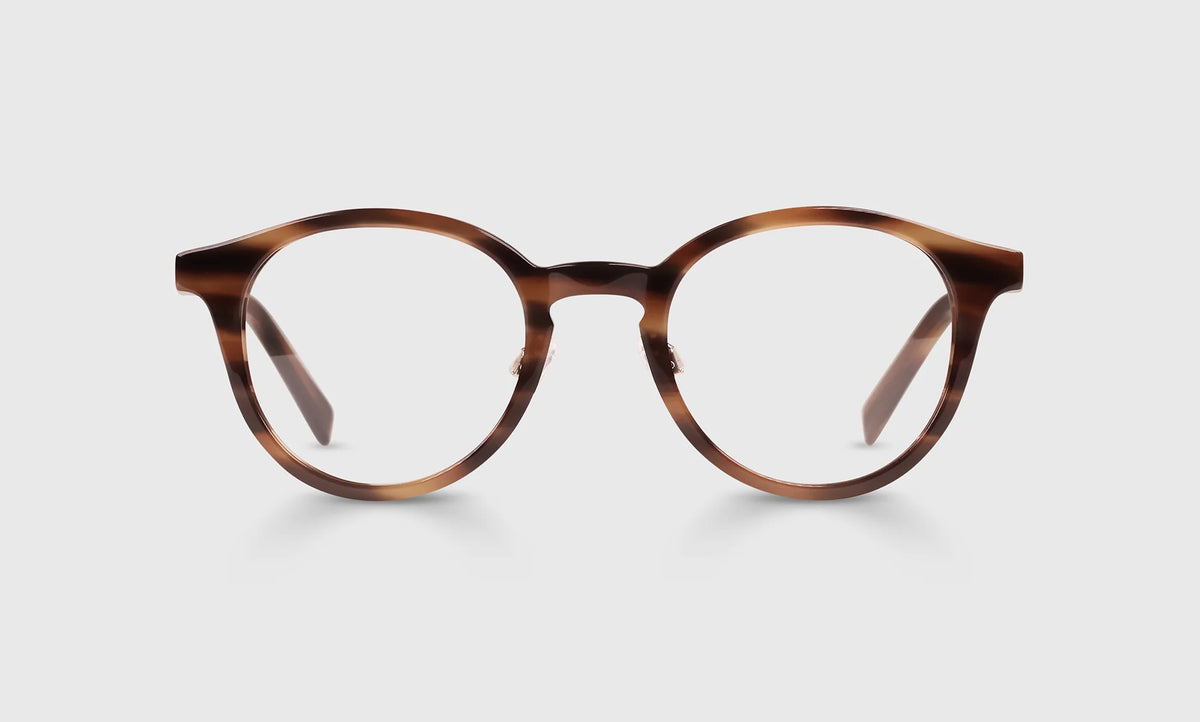 Golden Age Frames – Green Apple Crystal and Silver front view | Buena Vision Optometry