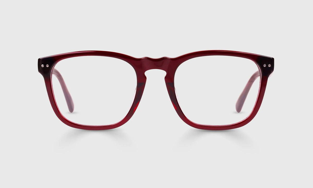 New Sport Frames – Deep Red Crystal front view | Buena Vision Optometry