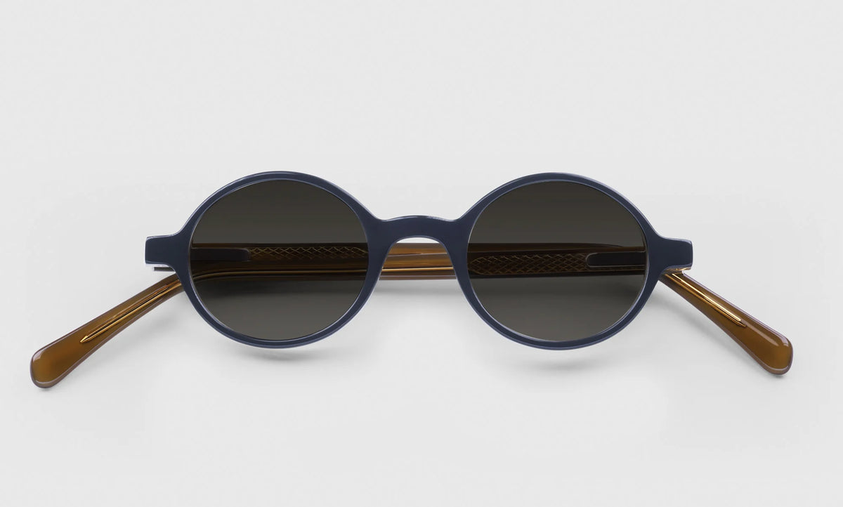 P. Body Round Acetate Sunglasses – Milky Way Tortoise front view | Buena Vision Optometry